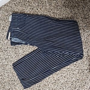 LEVI'S- wedgie straight dark blue and white stripes